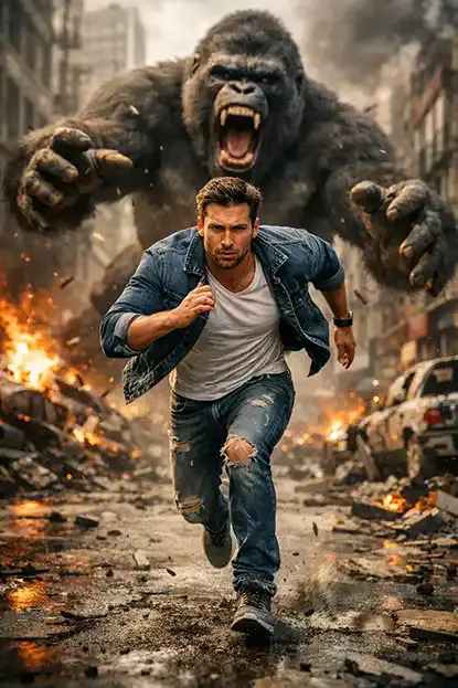 Urban Gorilla Chase Escape