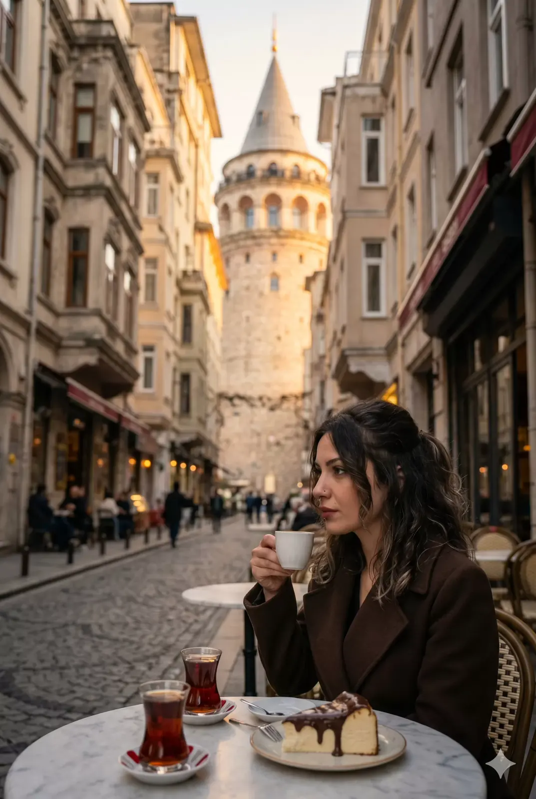 Istanbul Style and Coffee by Galata Tower