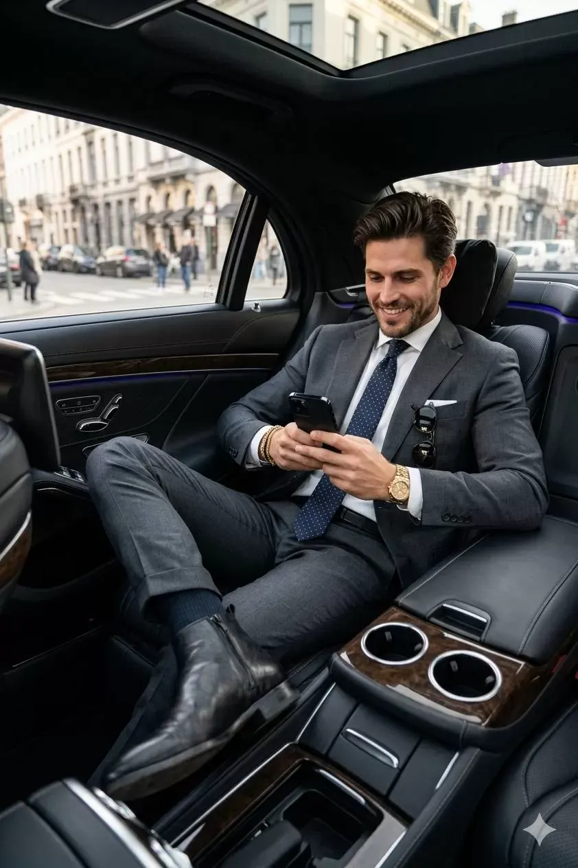 Luxury S-Class Passenger Portrait