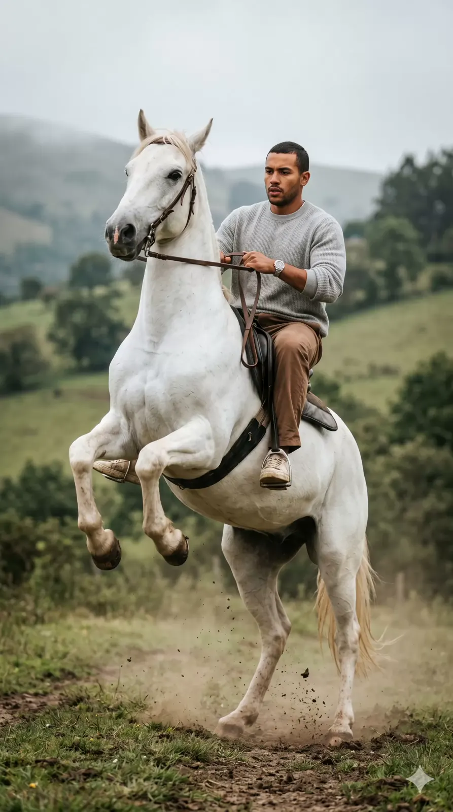 How to Generate Dynamic Rearing Horse AI Portraits