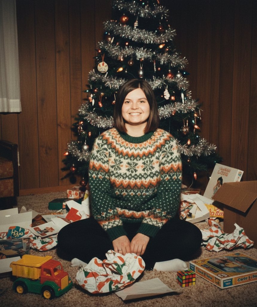1970'ler ve 1980'ler Noel Sabahı Portresi: görsel üretimi çalışma akışı