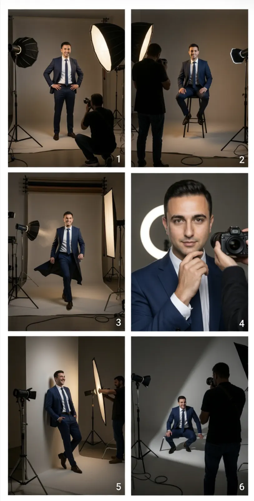 6 Adet Sinematik Stüdyo Fotoğrafı
