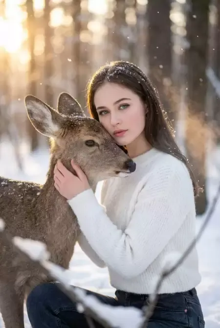 Kız Fawn Snow
