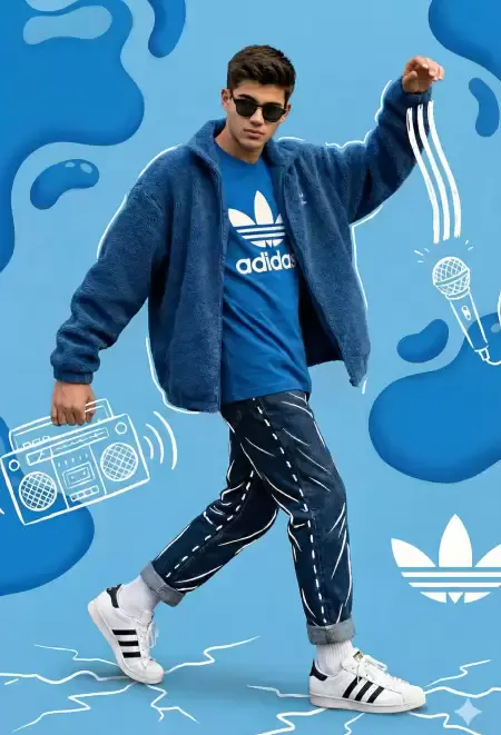 Retro Beat Adidas Mavi