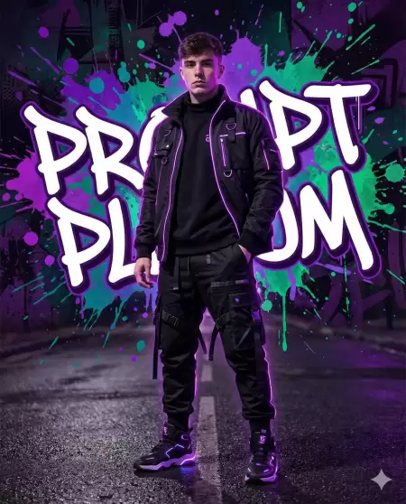 Neon Graffiti Edition: görsel üretimi çalışma akışı