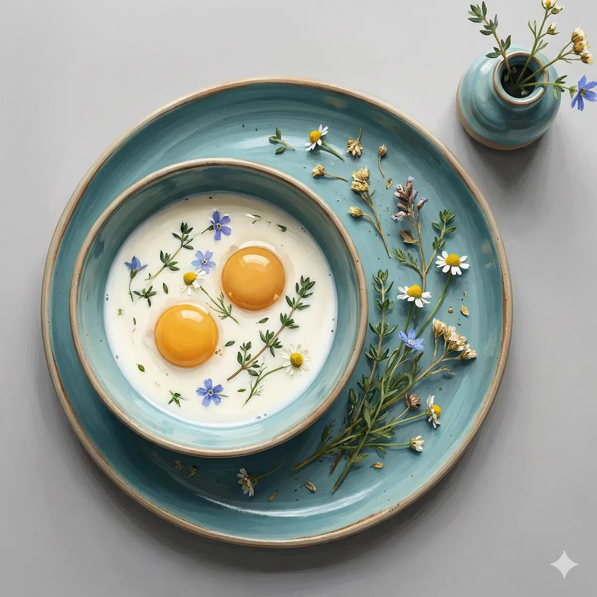 El Yapımı Seramik Natürmort Kompozisyonu