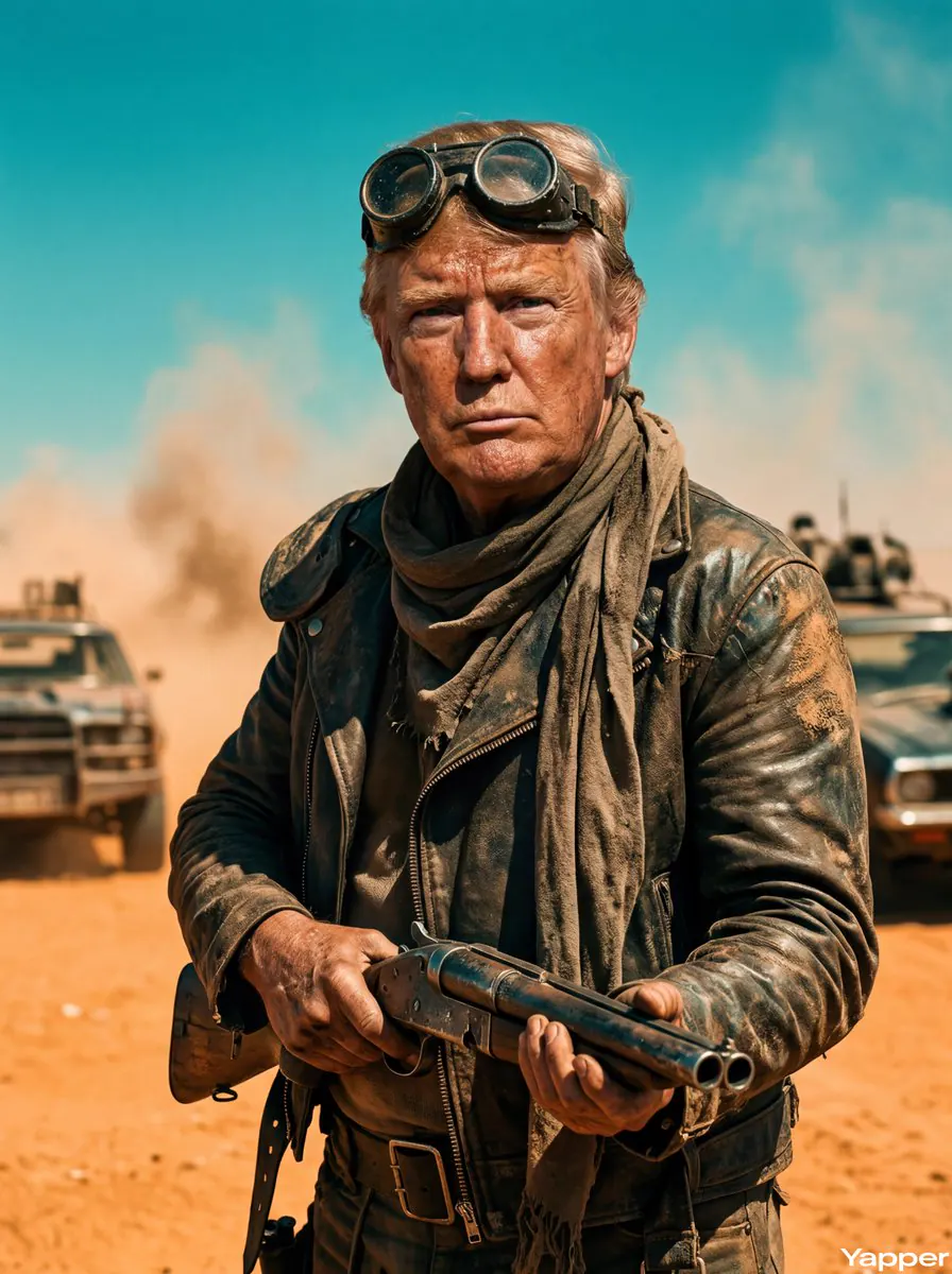 Mad Max Tarzı Sinematik Karakter Portresi