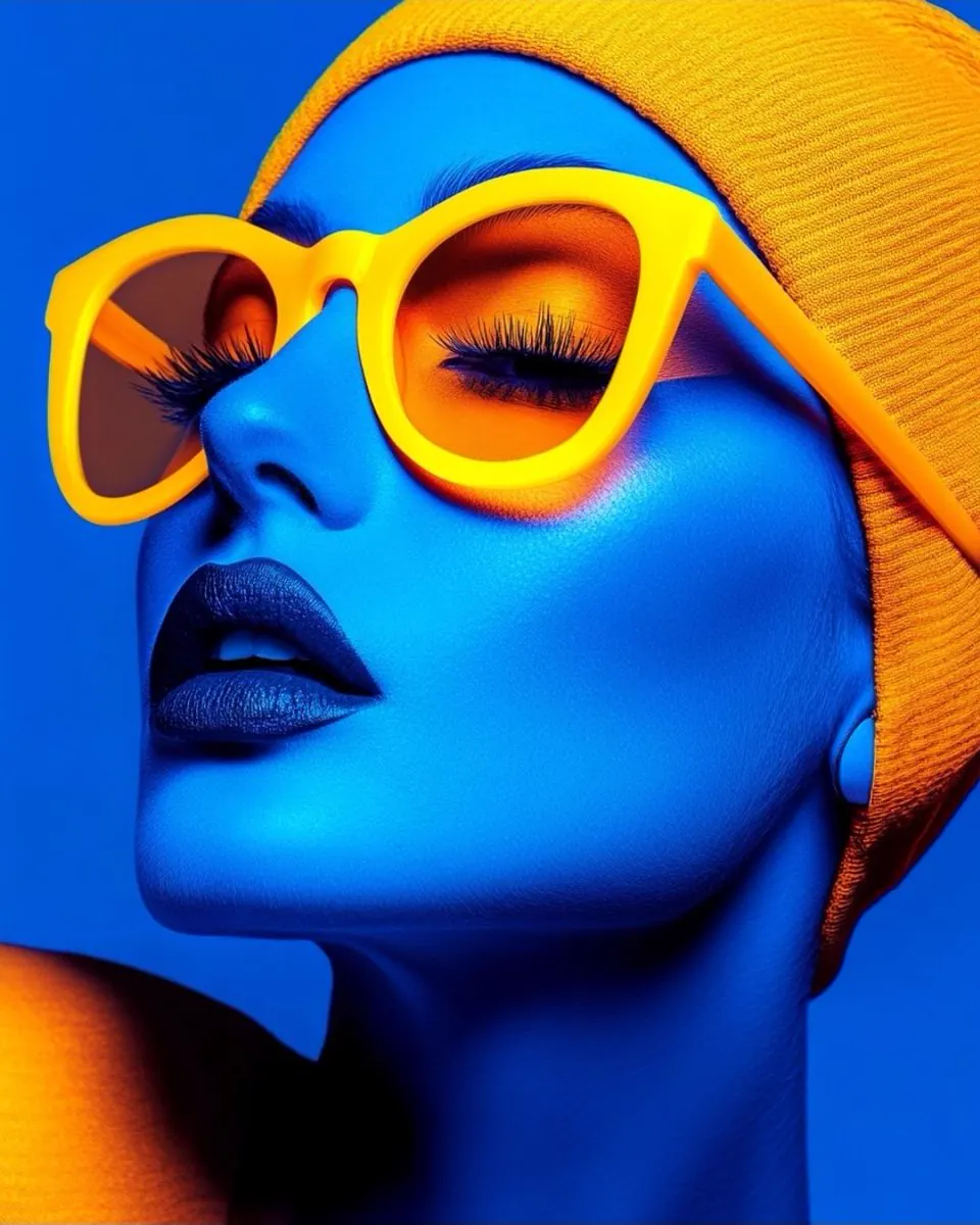 Ultra Stilize Fütüristik Moda Portresi