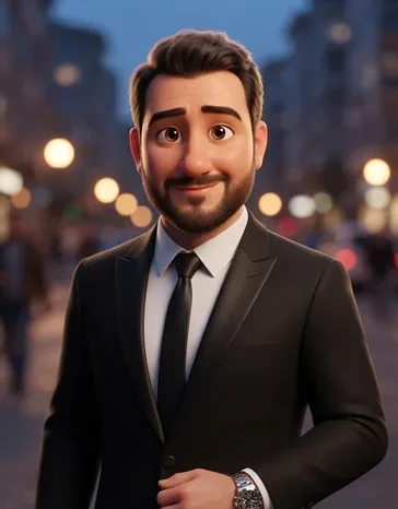 Yüksek kaliteli 3D Pixar tarzı karakter